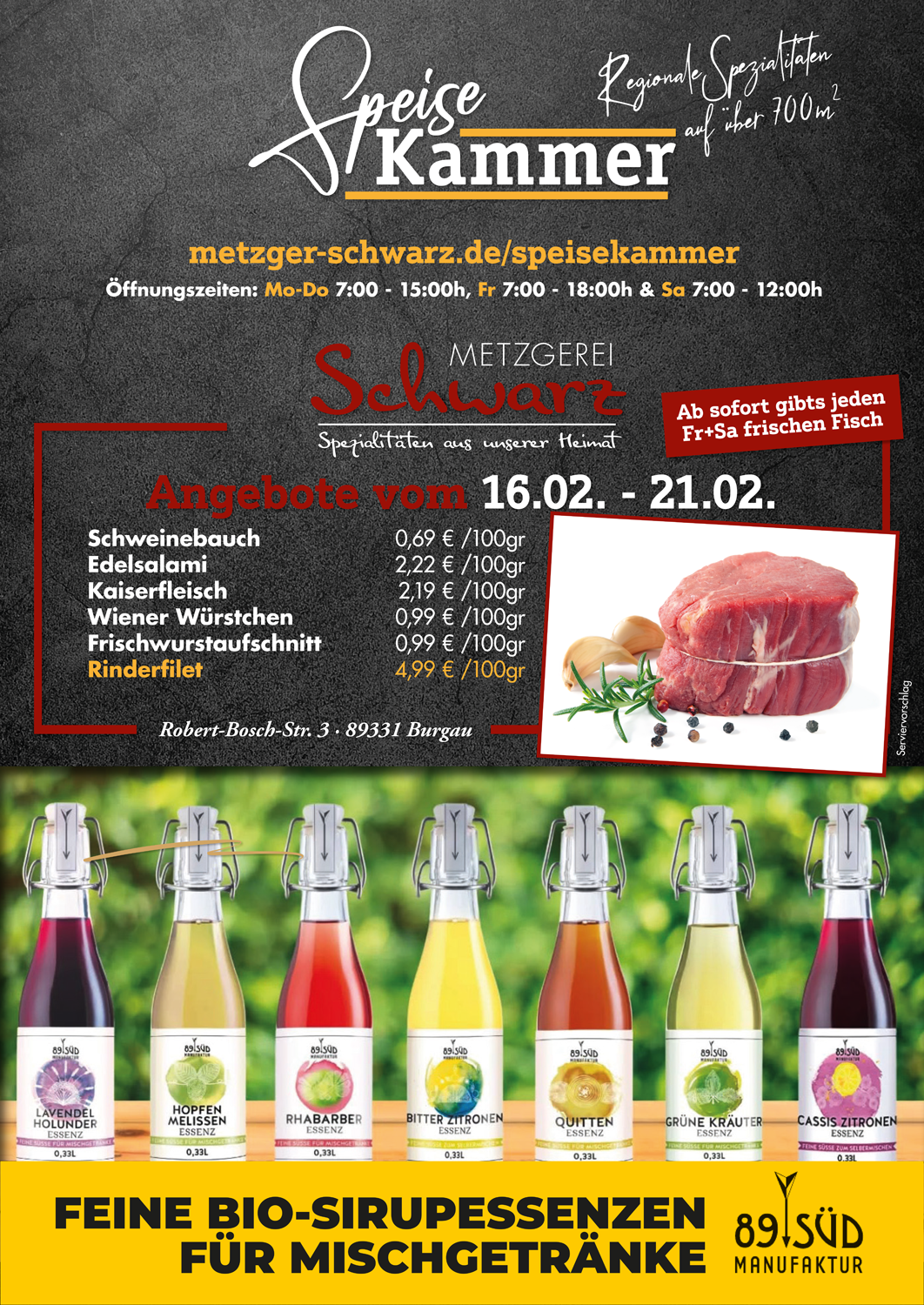 Unsere Wochenangebote für die Speisekammer vom 16.02.2026 - 21.02.2026